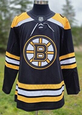 Boston Bruins NHL Black Jersey Premium Fight Strap Fanatics Mens Size 50 M NEW